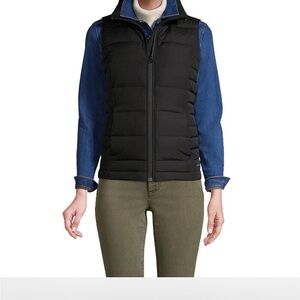 NWT Lands' End Women's Classic Black Vest